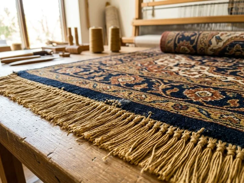 Rug Repair & Restoration in progress